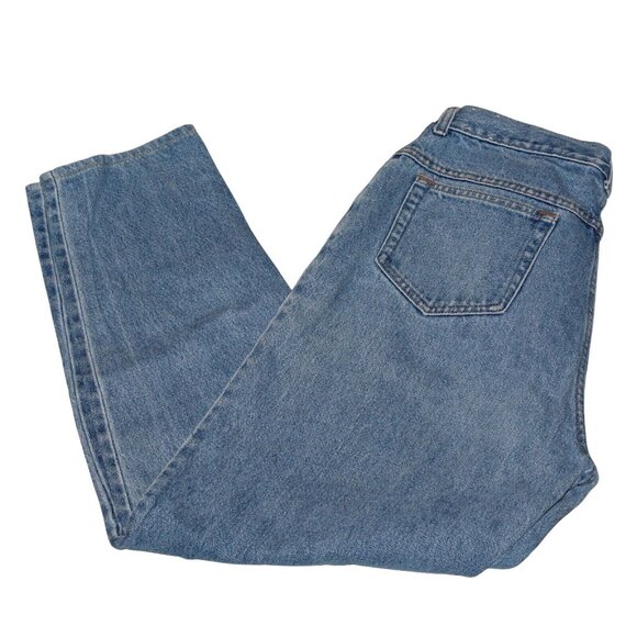 VTG Timberland Womens 14 Lt Washed Straight Leg Denim Jeans 80s Style Made USA - Picture 6 of 11